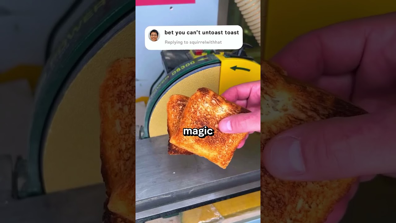 Untoasting a toast.