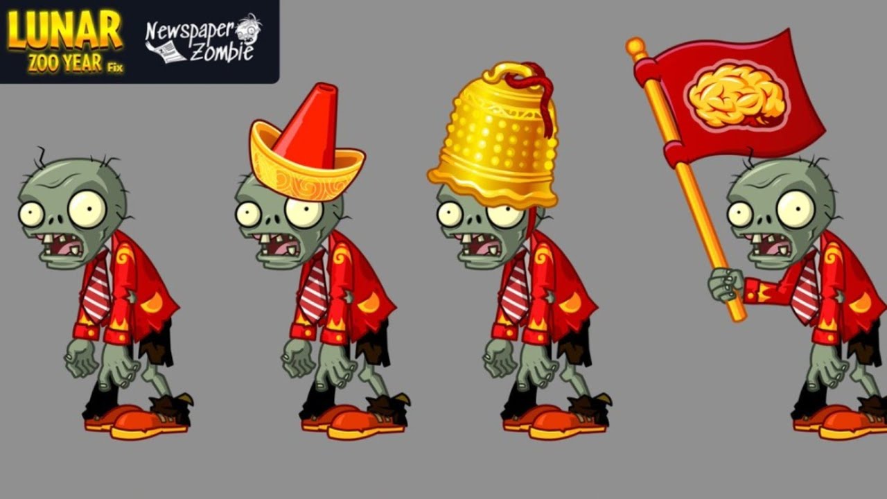 Lunar Zoo Year 🌱🐑🍒🧟 Level -1,2,3 & 4.(PVZ-2)