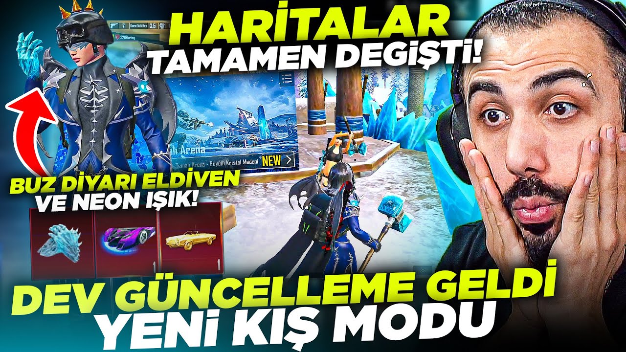 YENİ KIŞ MODU SONUNDA GELDİ! ARA&Ccedil; ALTI IŞIĞI, BUZ DİYARI ELDİVEN! (3.5 G&Uuml;NCELLEMESİ) | PUBG MOBILE