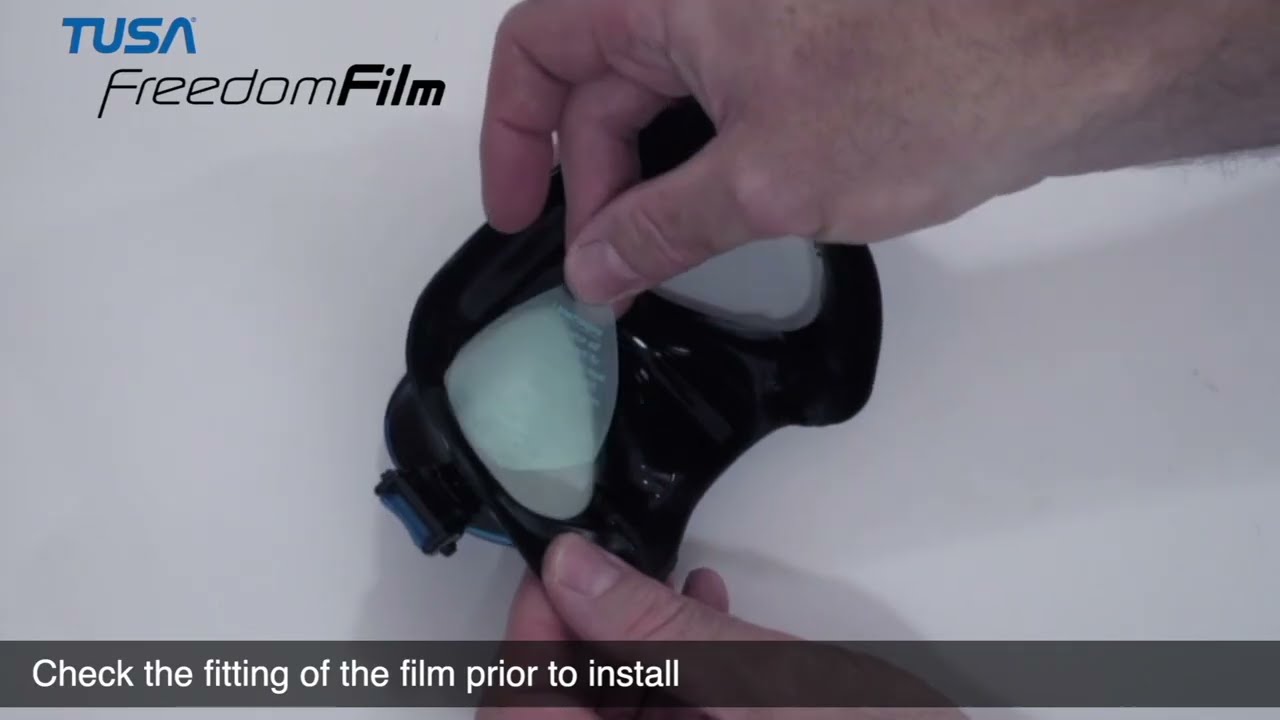 How To Installing TUSA Freedom Film for Your Scuba Mask