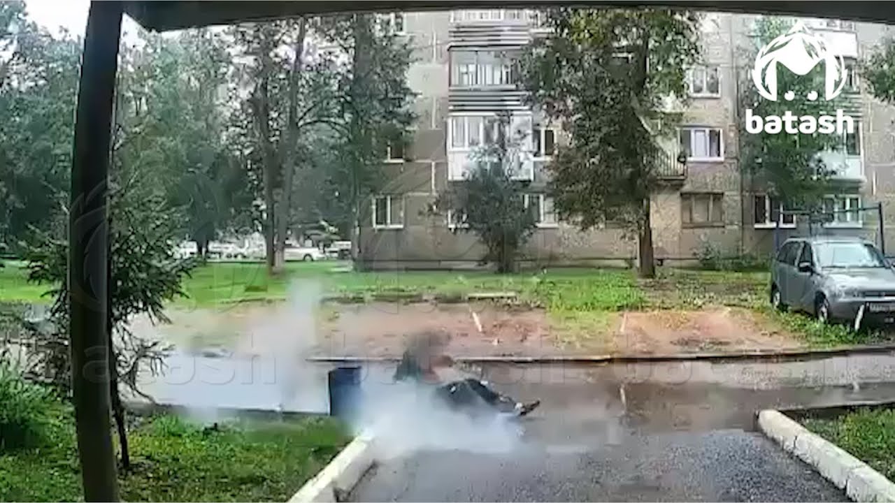 Мужик подорвался на кеге с пивом. Real video