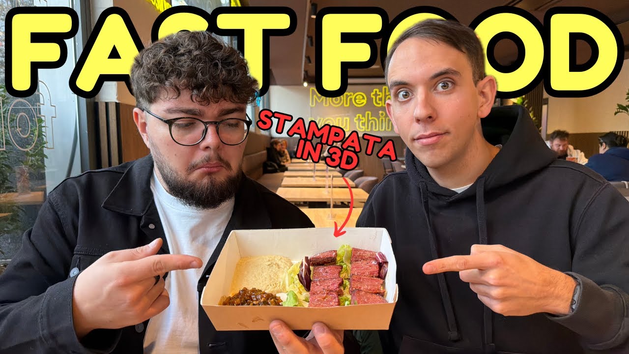 Il FAST FOOD che STAMPA la CARNE in 3D con @surmacchio