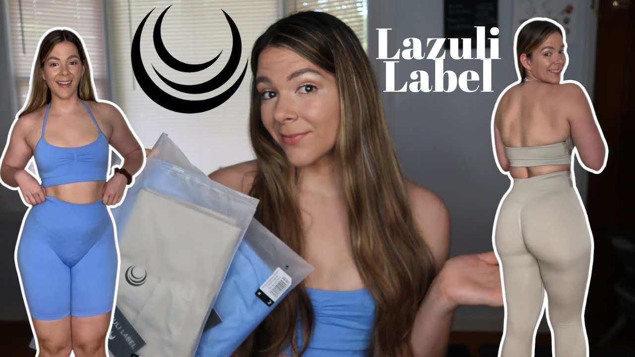 LAZULI LABEL Unsponsored New activewear legging review try on haul, BEST LEGGINGS EVER