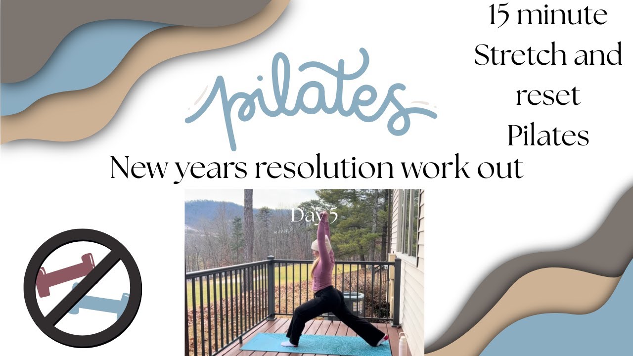 15 minute stretch and recovery Pilates / day 5 of 20 / no equipment / for beginners