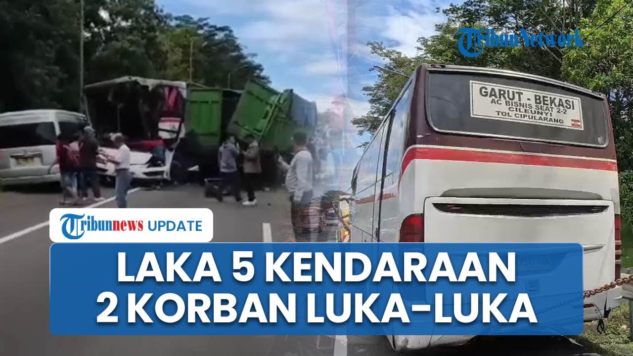 5 Kendaraan Terlibat Laka Beruntun di Tol Cipularang, 2 Korban Terluka Termasuk Kernet Bus Primajasa