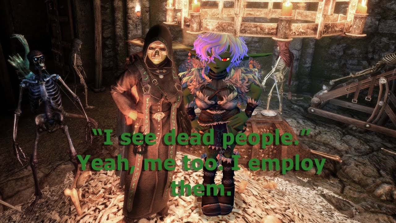 A Goblin Presents: A Goblins attempts at one upping her former Necromancer boss in Nolvus Skyrim 6