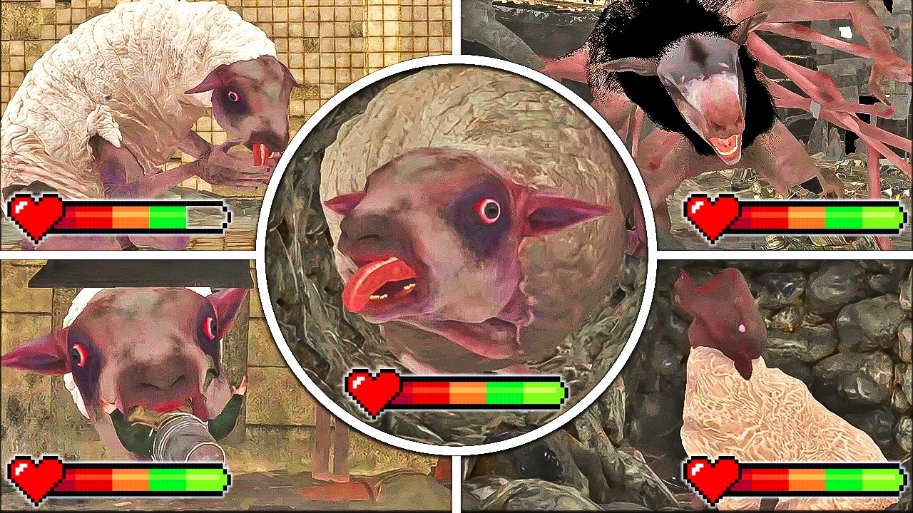 Reanimal - All The LAMB Scenes in BRIGHT MODE with Healthbars