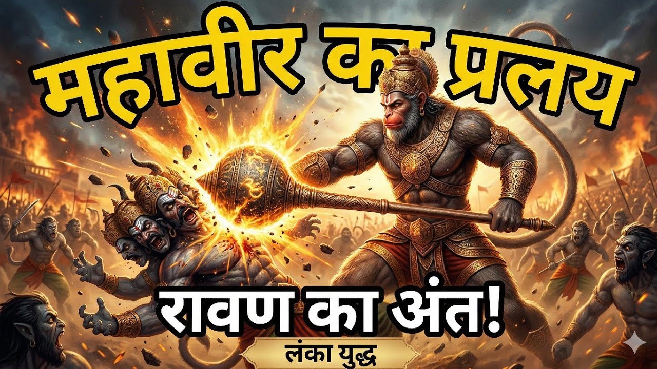 3 मिनट 10 सेकेंड में देखें की वानर सेना ने कैसे लंका पर पुल बनकर किया रावण का अंत। जय बजरंगबली। 