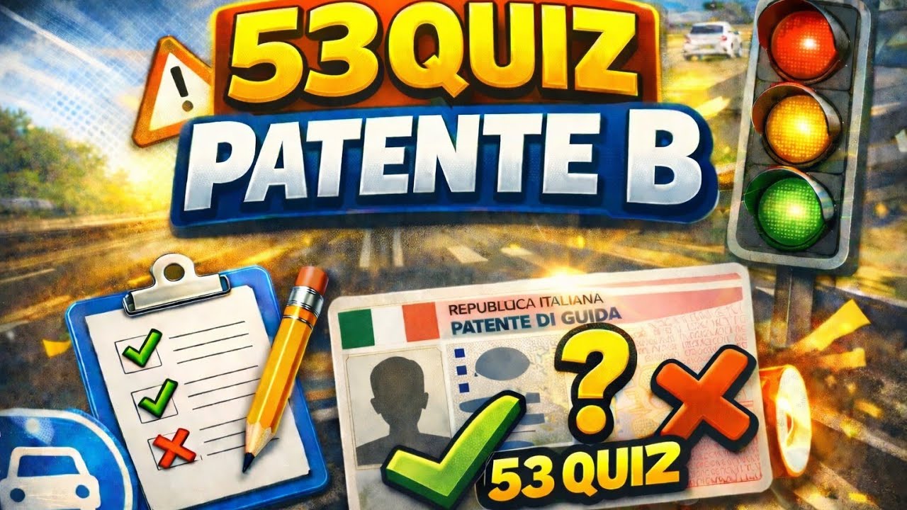 Quiz della Patente B: Con 53 quiz #13
