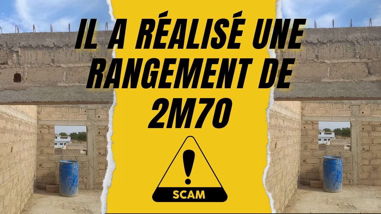 Maison rectification du chantier à kaolack