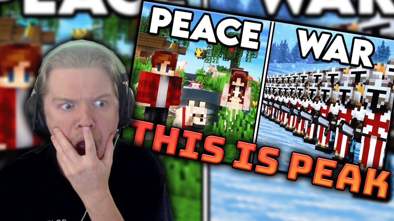 ABSOLUTE PEAK! 1000 Players Build MASSIVE Civilization in Minecraft REACTION!