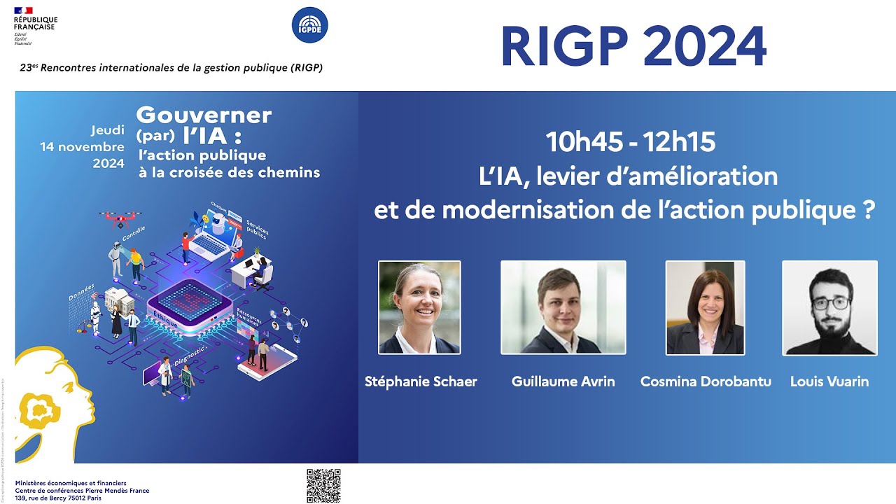 Table ronde 1 : L’IA, levier d’amélioration et de modernisation de l’action publique ?