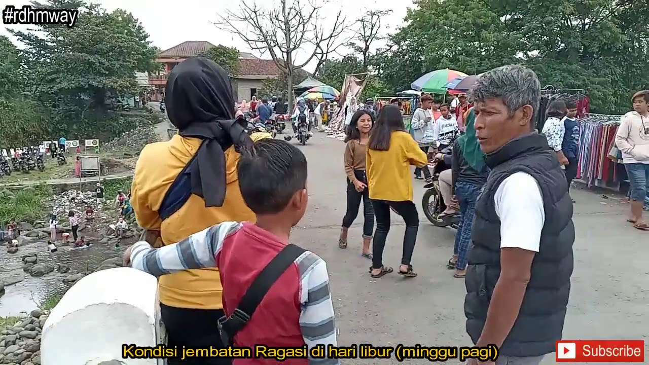 Keramaian jembatan ragasi pada hari libur || Ragasi Tamansari Bogor