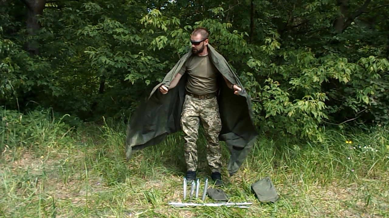 Обзор австрийской армейской плащ-палатки.
