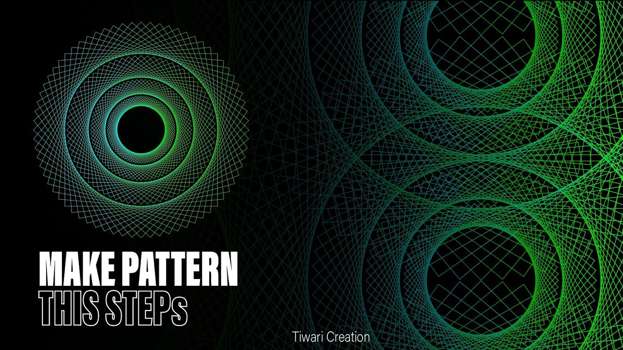 How to make a pattern in adobe illustrator | Make colourful pattern design | By Tiwaricreation