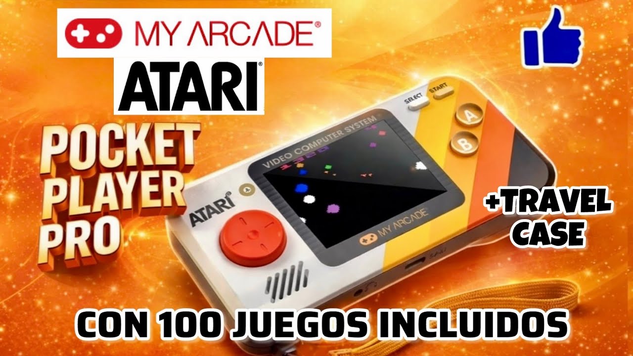 MY ARCADE ATARI POCKET PLAYER PRO + TRAVEL CASE, Unboxing y Review