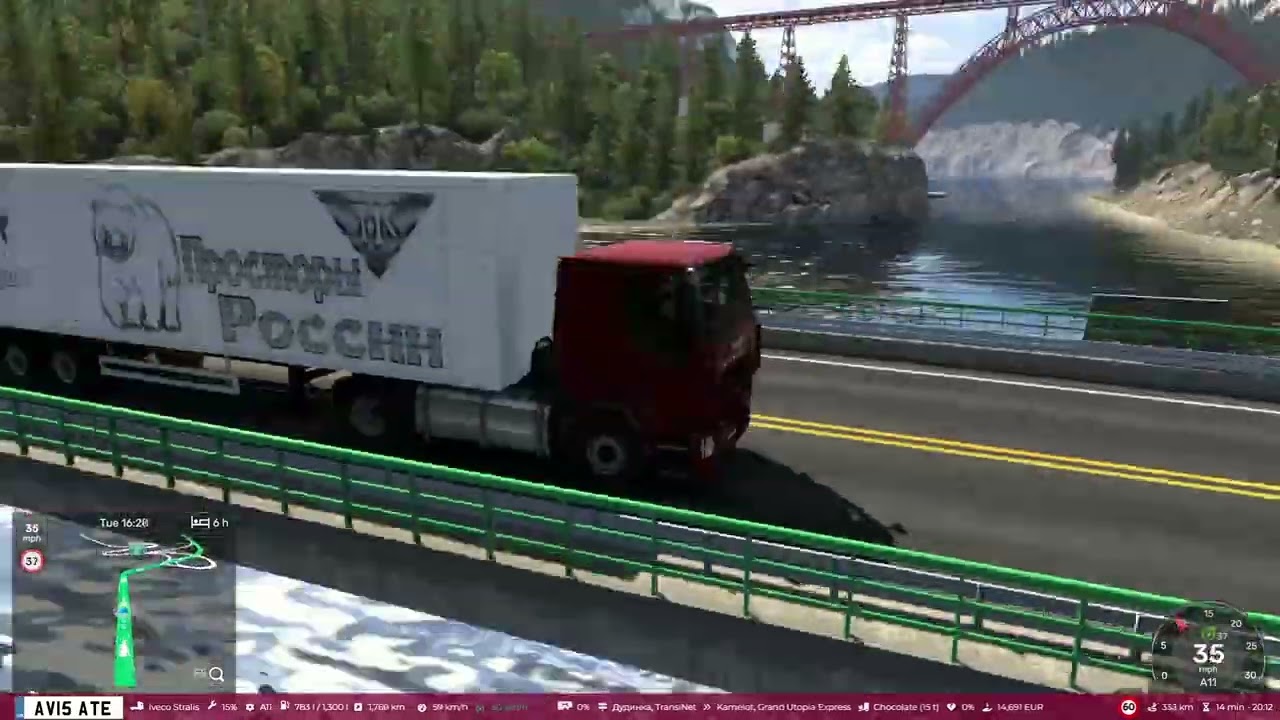 Dudinka to Kamelot: ETS2 Timelapse
