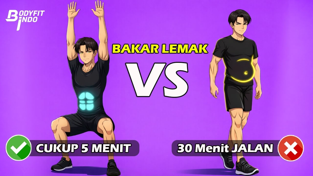5 Menit Latihan Ini Lebih Efektif dari Jalan 30 Menit (Tanpa Alat)