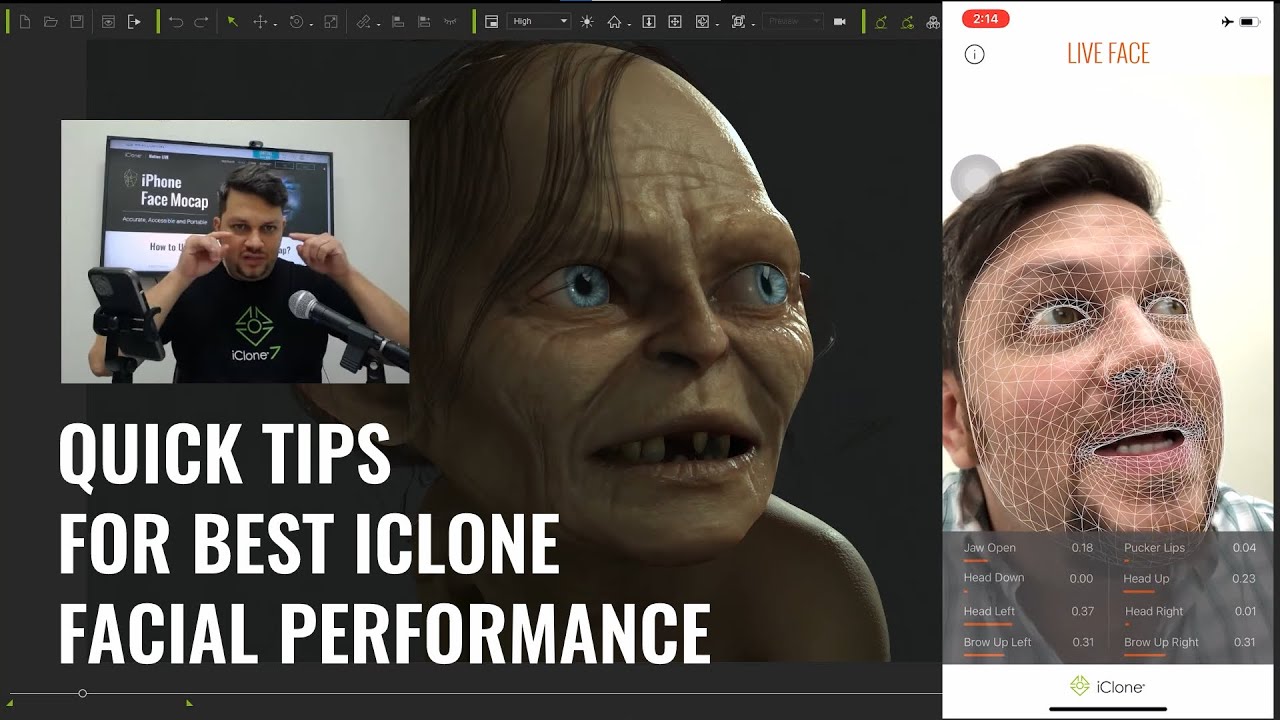 Quick Tips for the Best Facial Animation Performance with iPhone Mocap