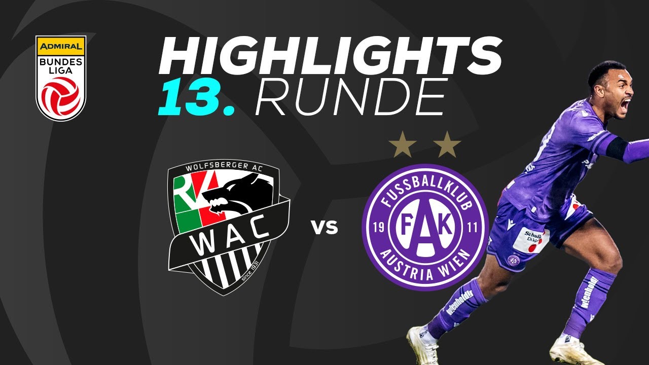 RZ Pellets WAC - FK Austria Wien 13. Runde ADMIRAL Bundesliga 2024/25