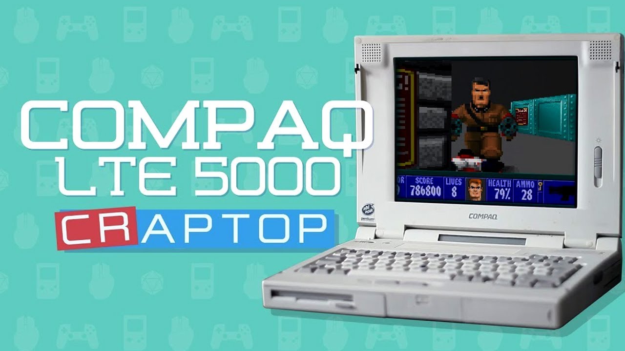 Compaq LTE 5000 DOS Laptop Teardown and Cleanup | Windows 95 Pentium Laptop