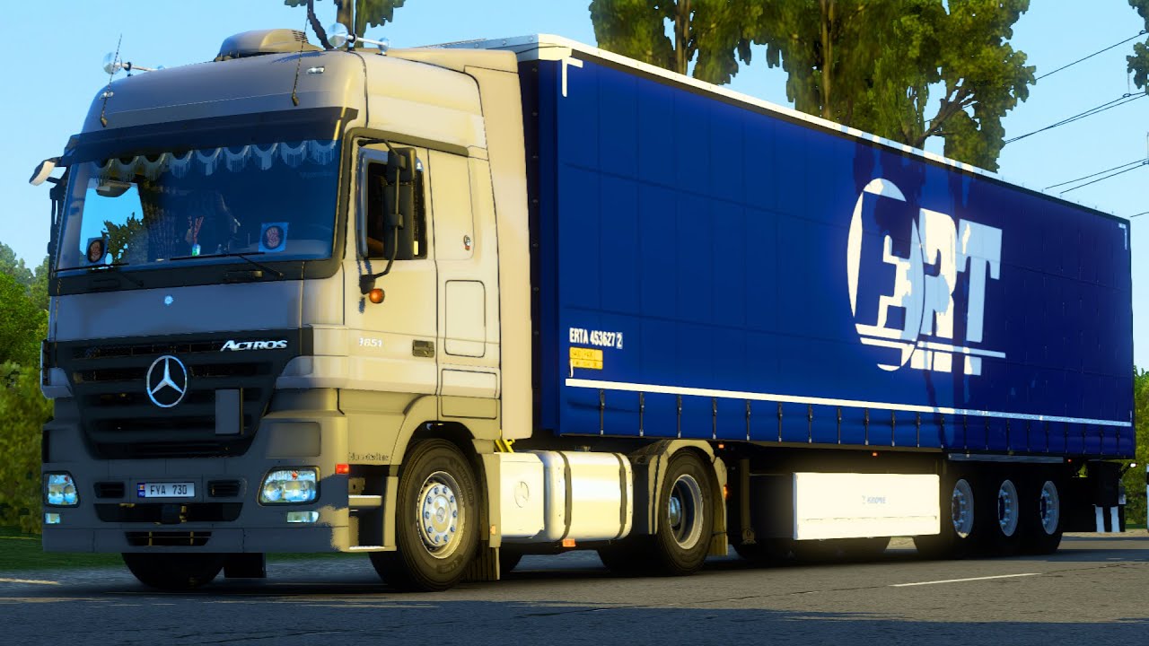 ETS2 | Mercedes-Benz Actros MP2 1851 by Dotec And Krone Trailer[1.43] | ProMods 2.60