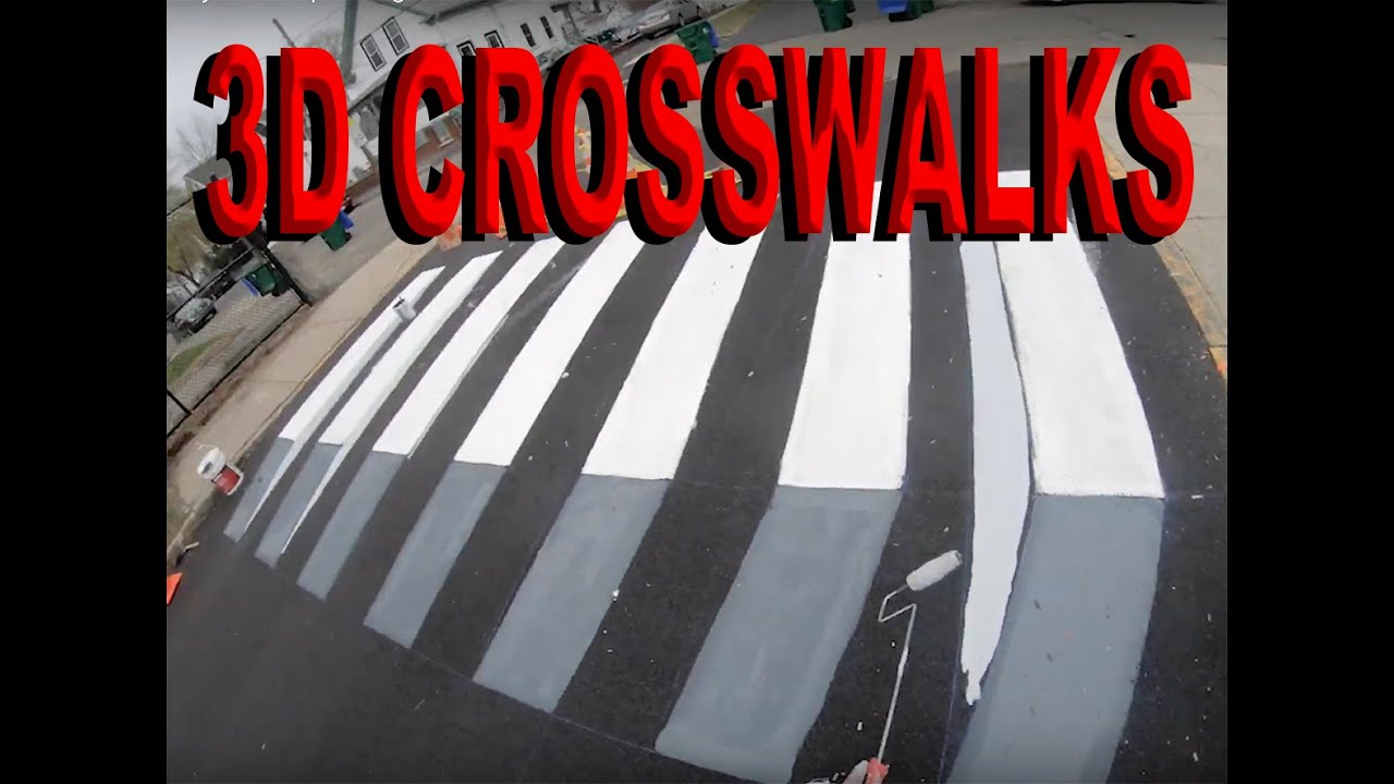 3D Crosswalk Layout and painting.