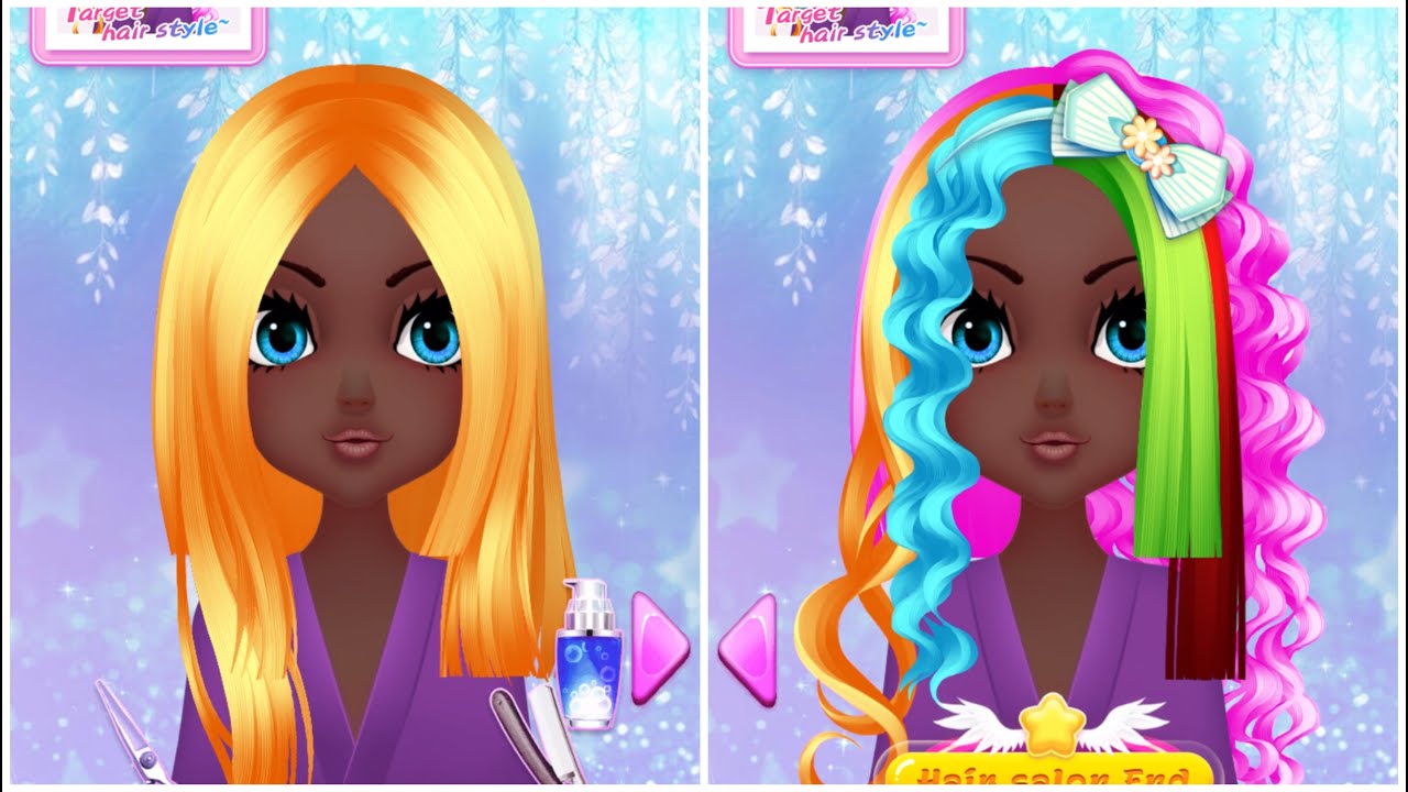 PLAY MAKEOVER GAME PRINCESS HAIR SALON  PART 17 | GAME FOR GIRL | ANDROID/IOS