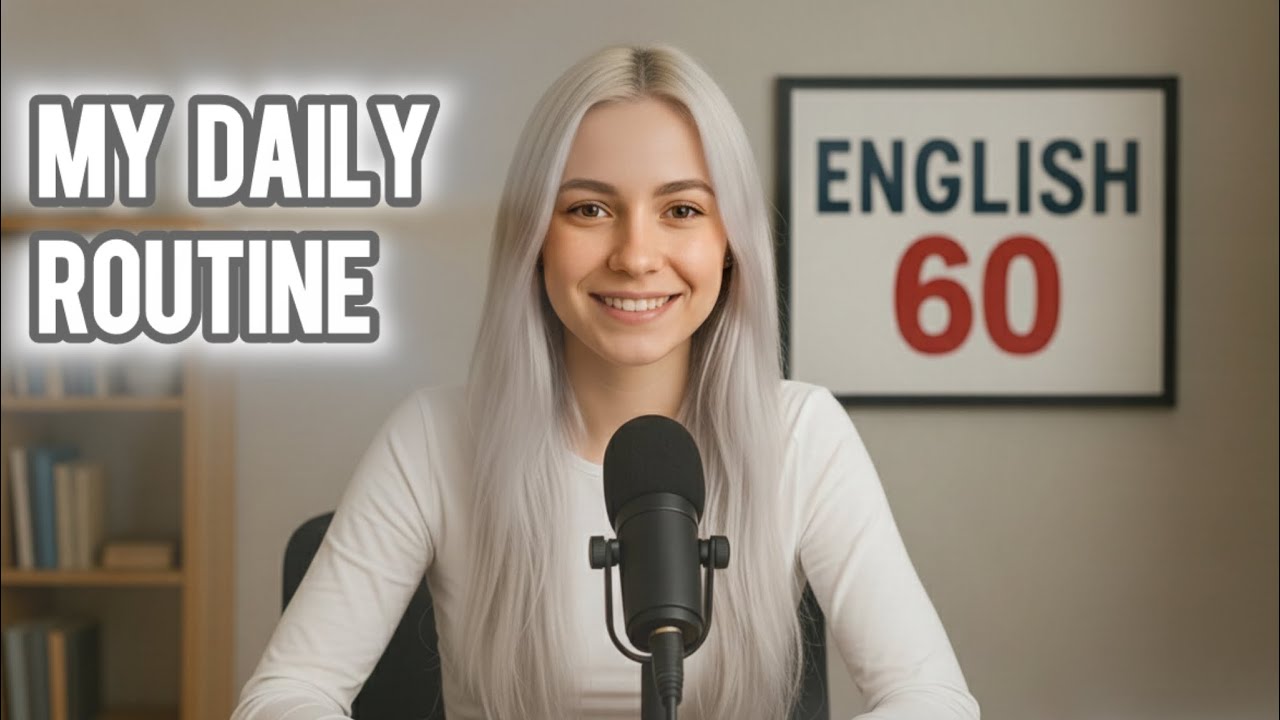 My Daily Routine in English (A2 Level) easy English for Beginners 8 Minute Listening Practice 