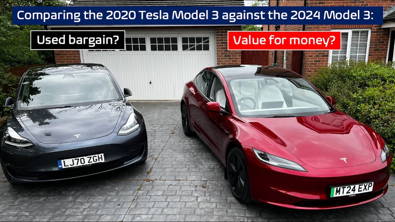 Tesla Model 3, подержанный автомобиль 2020 года против нового автомобиля 2024 года: что изменилос...