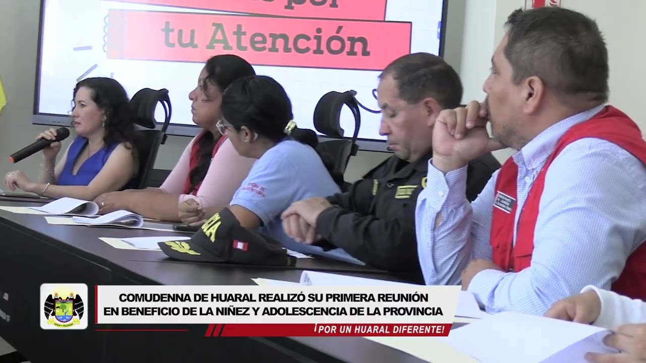 COMUDENNA DE HUARAL REALIZÓ PRIMERA REUNIÓN EN BENEFICIO DE LA NIÑEZ Y ADOLESCENCIA DE LA PROVINCIA