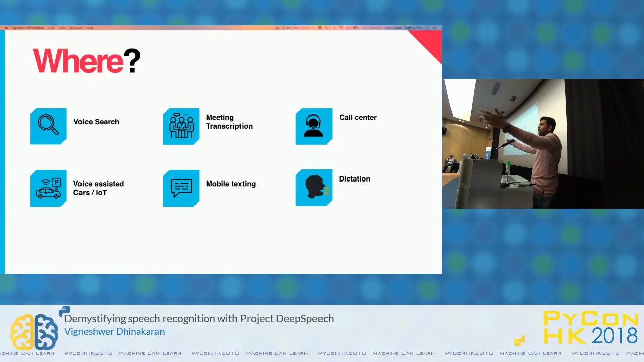 Demystifying speech recognition with Project DeepSpeech | PyConHK 2018