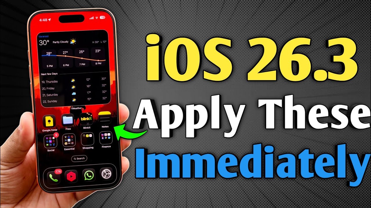 iOS 26.3 - Apply These Settings Now