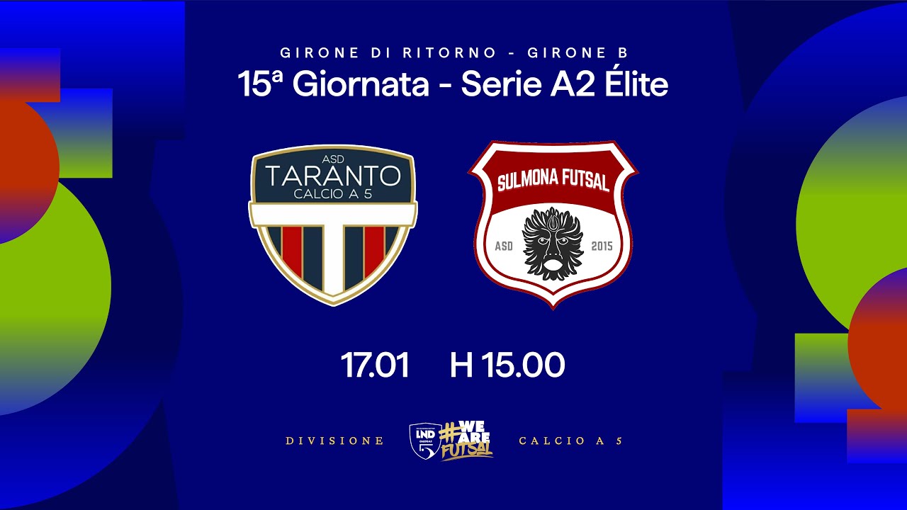 New Taranto-Sulmona Futsal | 15ª giornata | Serie A2 Élite 2025/2026 - Girone B