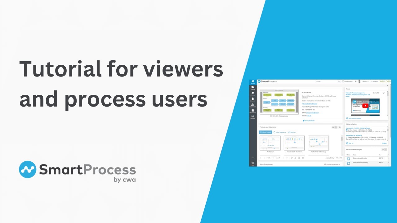 Tutorial for SmartProcess viewers and process users