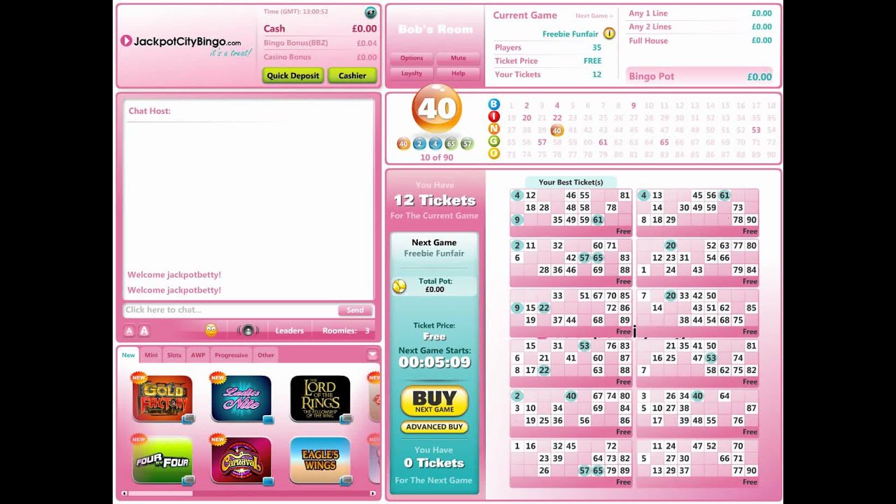 JackpotCity Bingo - Free Game