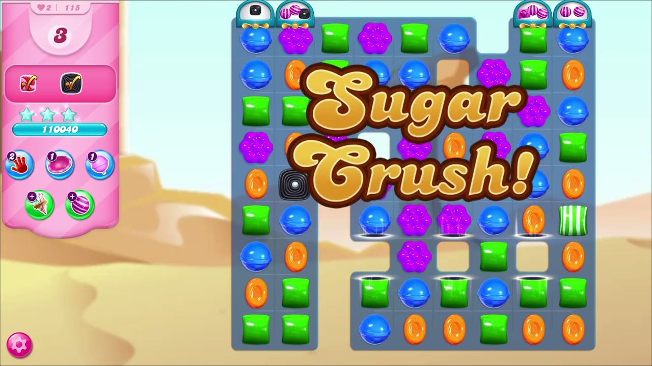 Candy Crush Saga Levels 114 to 116