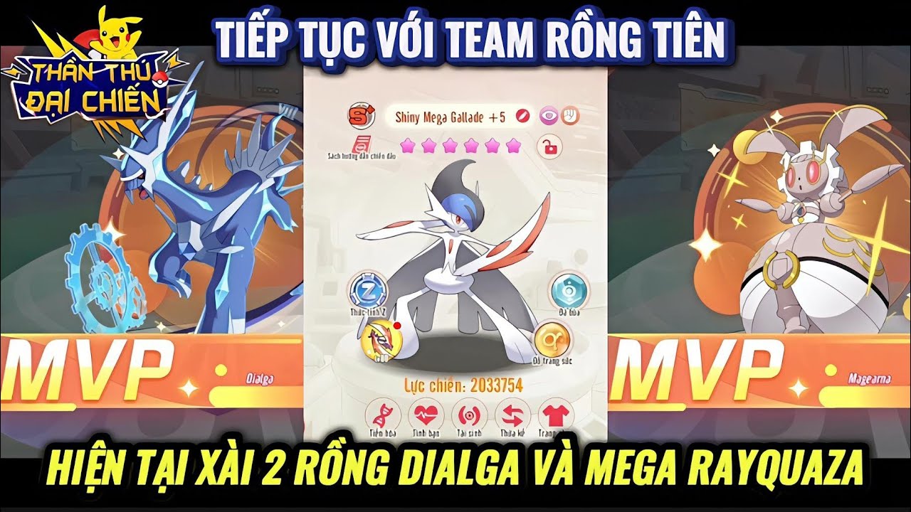 Thần Thú Đại Chiến : Tiếp tục với Rồng Tiên cùng Dialga và Mega Rayquaza trước khi chuyển tiếp Team