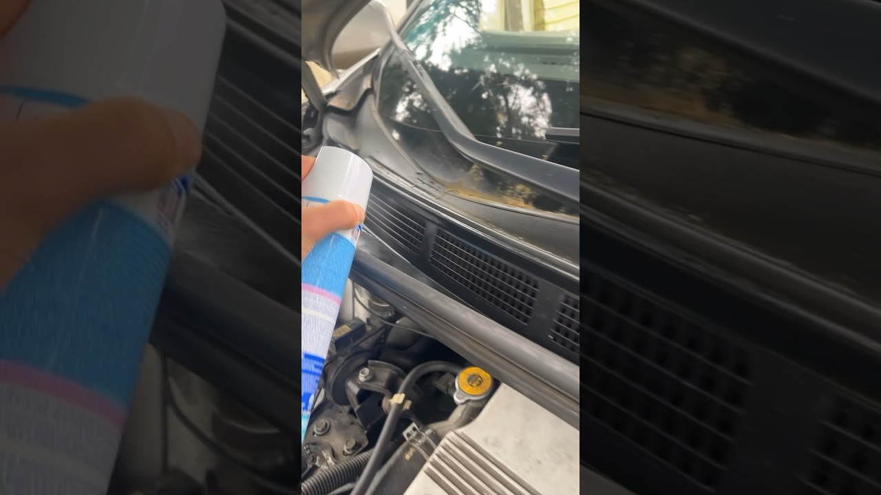 How to clean out bad smell from car air vents #automobile