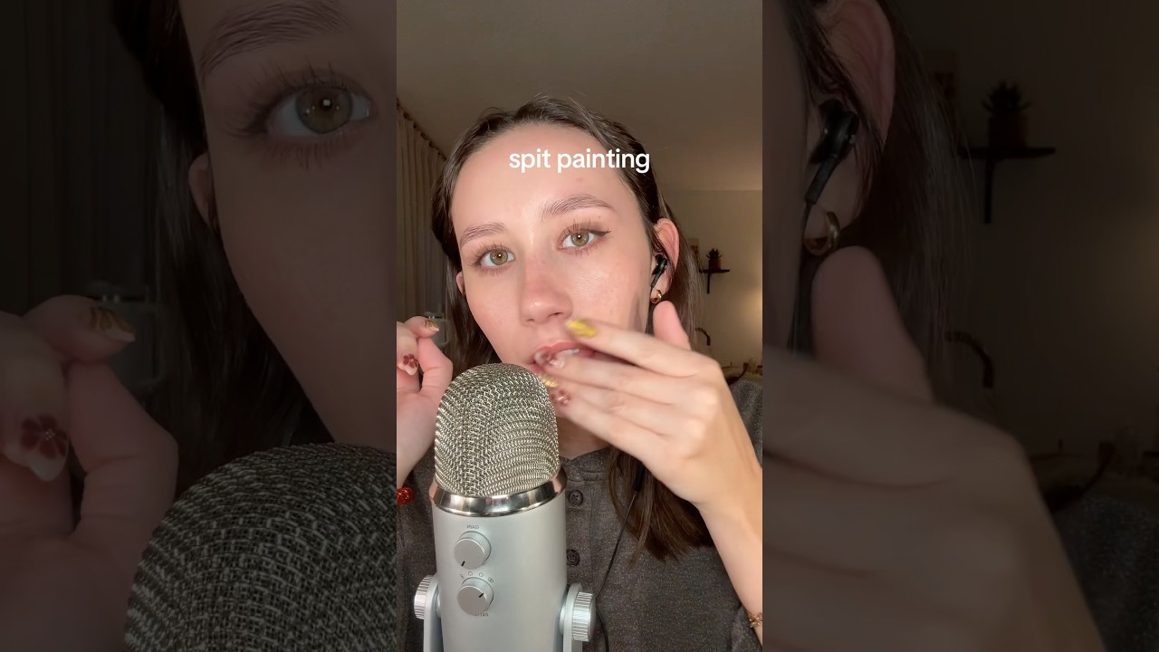 ASMR | Fast Spit Painting #asmr #tingles #asmrsounds #asmrtingles #mouthsounds #asmrtriggers