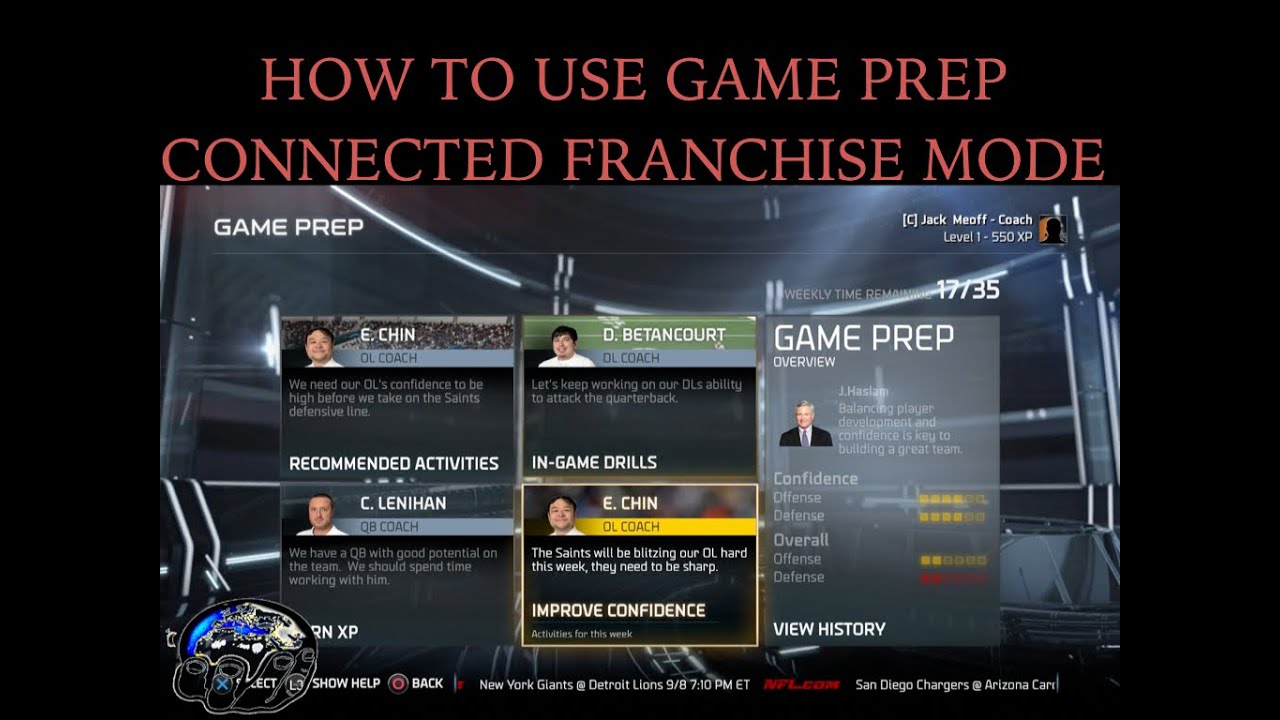 How To Use Game Prep & UpGrade Features In Madden 15 Franchise Mode | Madden 15 CFM