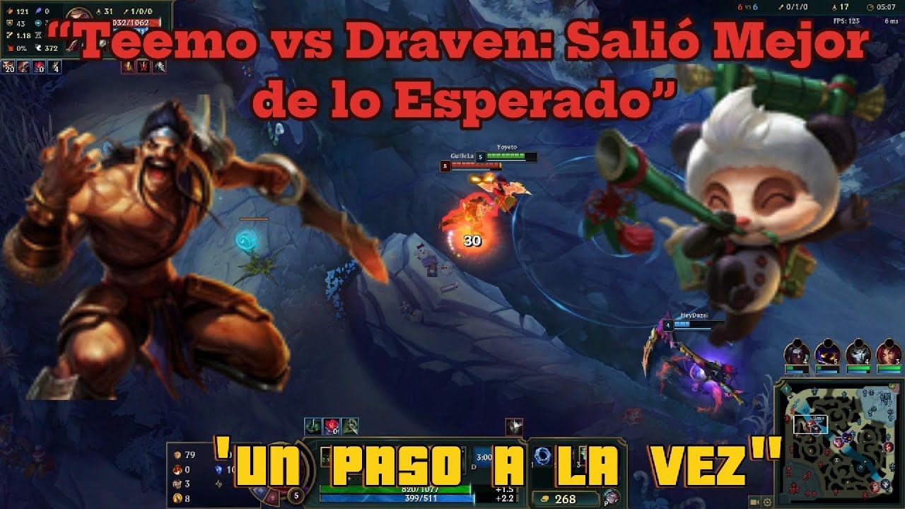 “Teemo vs Draven: Salió Mejor de lo Esperado”