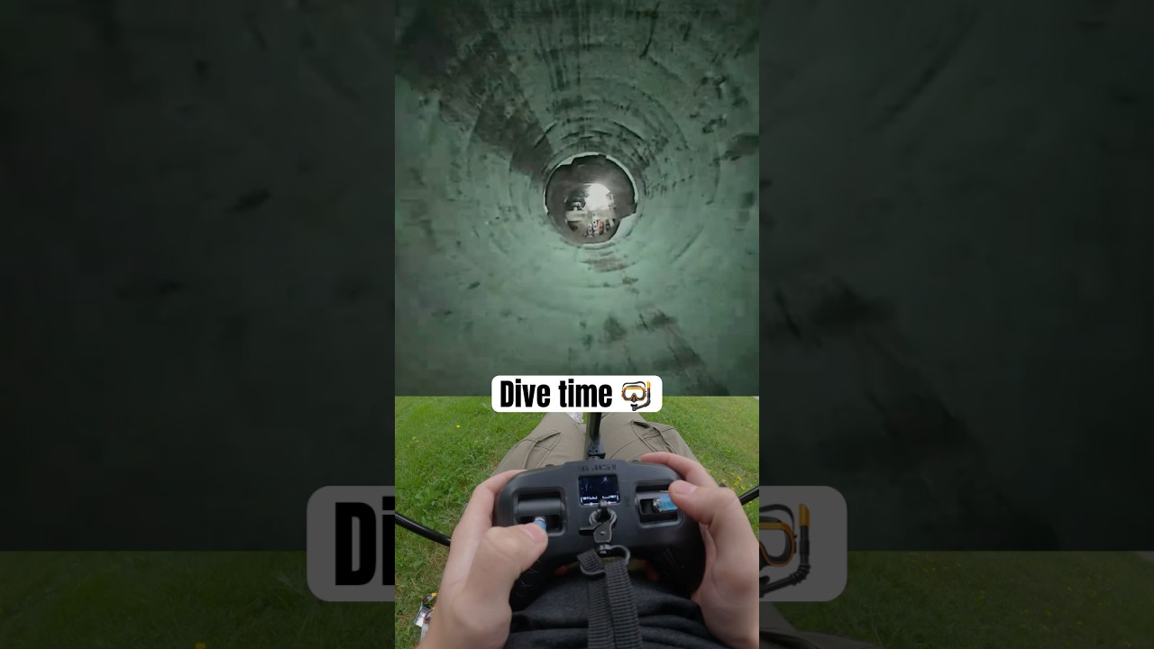 Dive time 🤿 (🎥: aircopfpv/IG) #fpv #drone #freestyle
