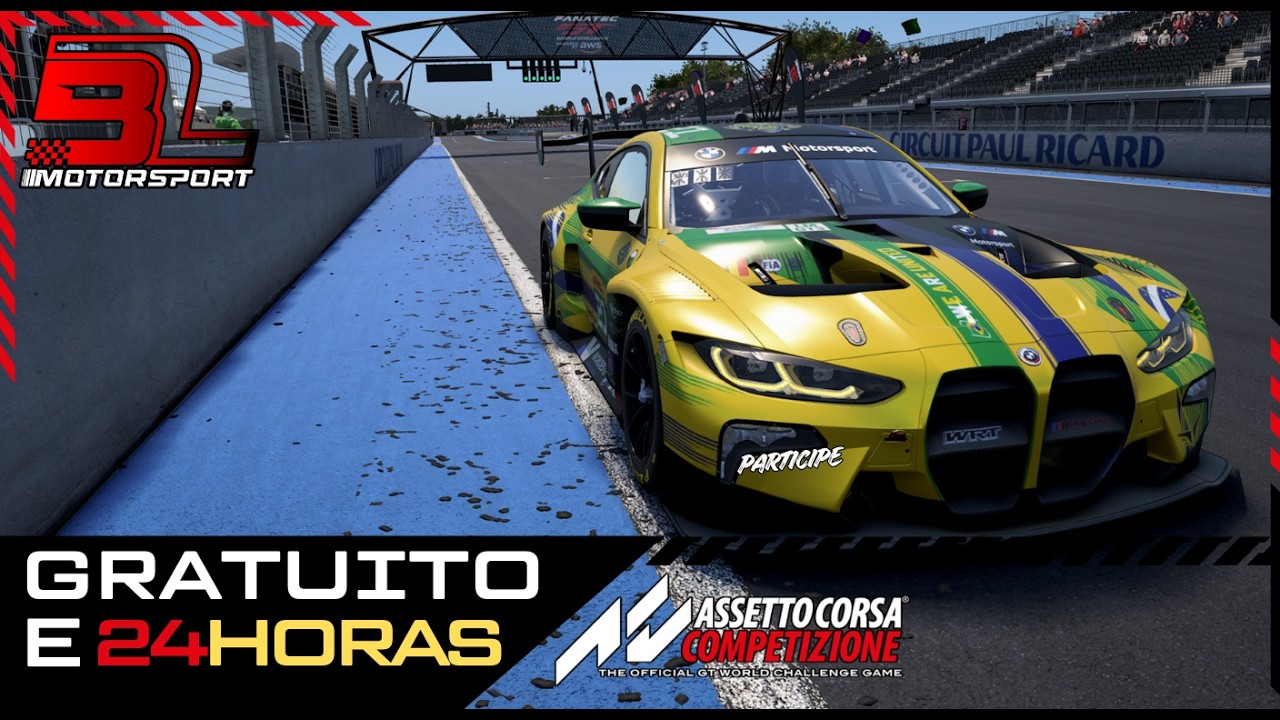 🏁 Campo de Treino ACC  🚥 100% Supervisionado e Gratuito!  ⏱ Paul Ricard #simracing #simulador