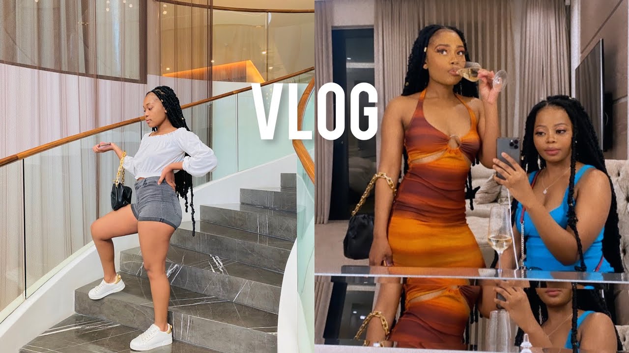 VLOG : Mini getaway | Hotel Tour | Went to the Houghton hotel | drinks | Having fun and more .