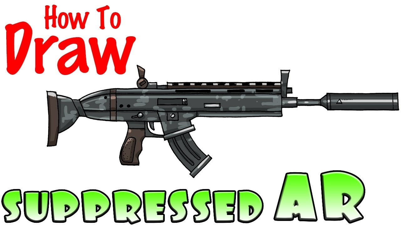 How to Draw the Suppressed AR | Fortnite