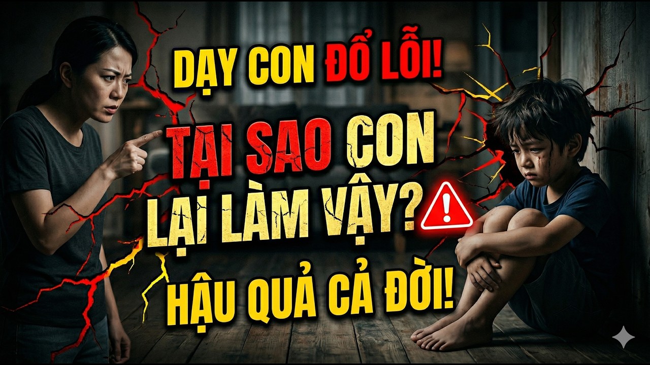 1 CÂU HỎI SAI, BA MẸ CÓ THỂ DẠY CON ĐỔ LỖI CẢ ĐỜI.