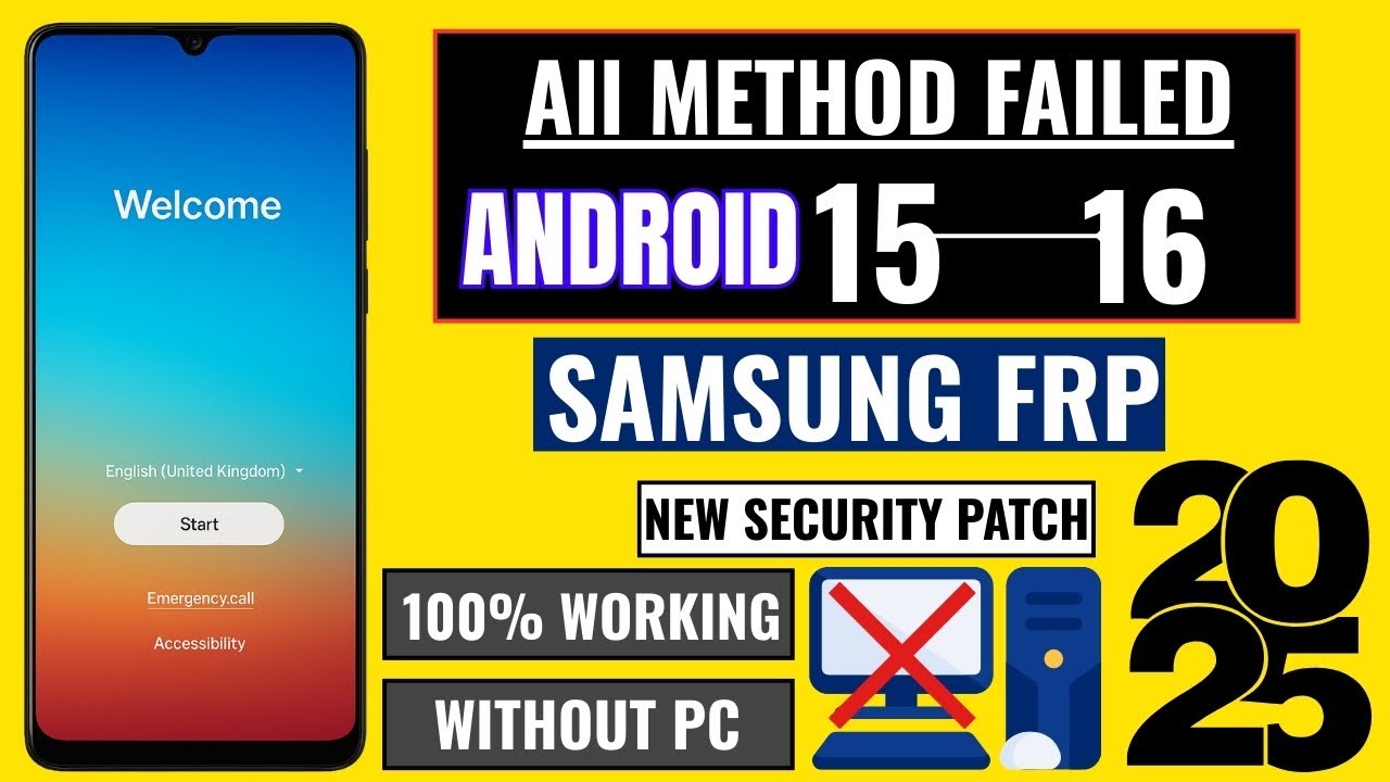 🔐 Samsung FRP Bypass 2025 &mdash; New Working Method | Android 15&rarr;16 | No PC | Step-by-Step 📘