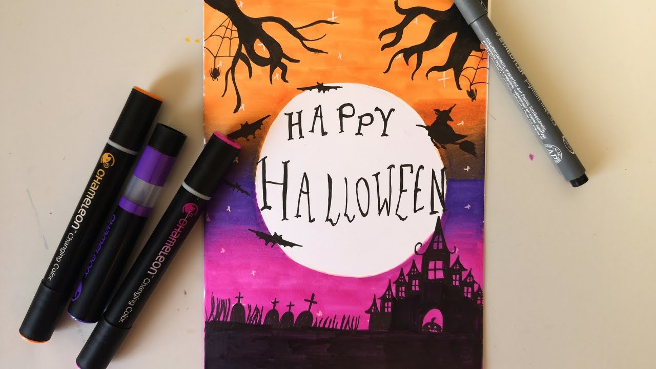 DIY Faire une carte pour Halloween