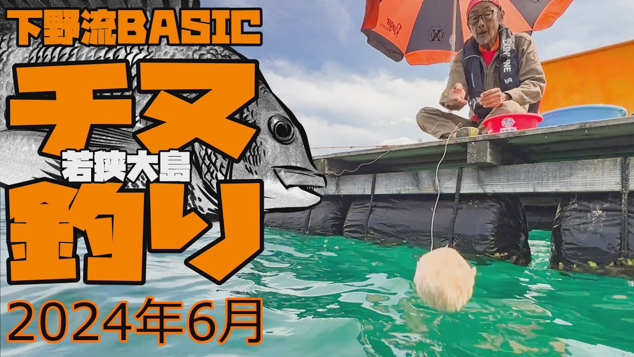 筏（イカダ）でチヌ釣り　2024年6月【下野流BASIC】